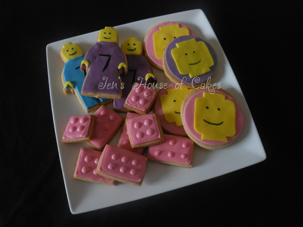 Lego Brick & Head Cookies