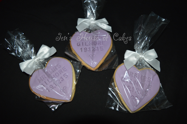 Personalised Wedding Favour Cookies