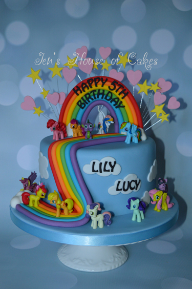 My Little Pony Rainbow Cake