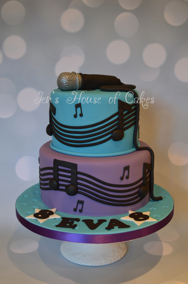 Music/Singing Themed Cake