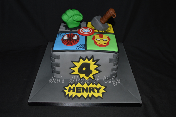 Avengers Birthday Cake