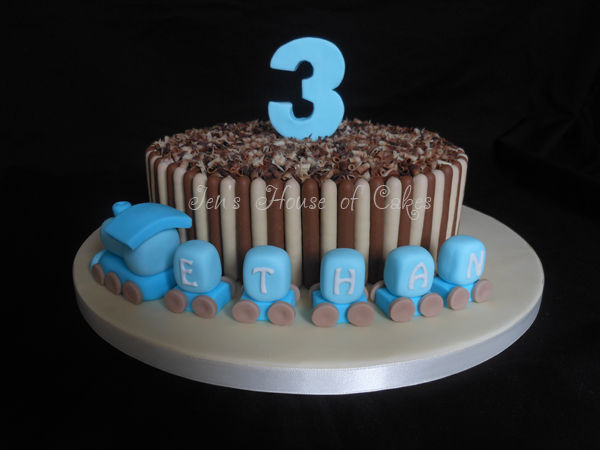 Choc Finger Train Cake