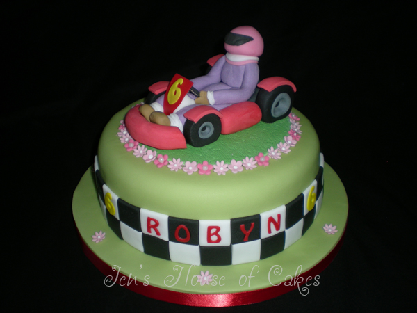Girls Go-Kart Birthday Cake