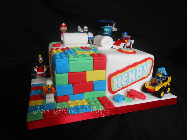 Lego Brick Birthday Cake