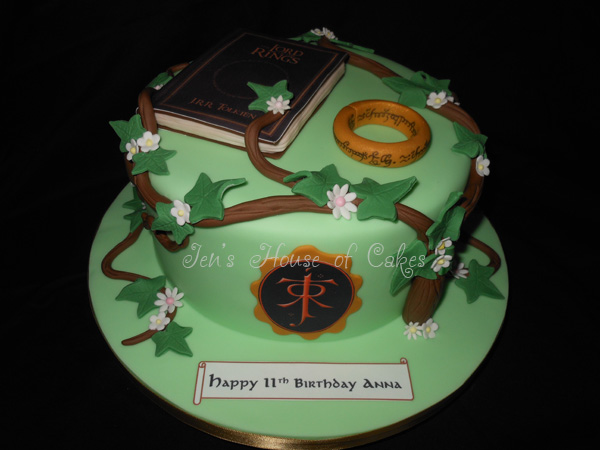 Lord of the Rings Book Cake