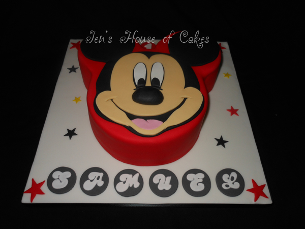 Mickey Mouse Face Cake