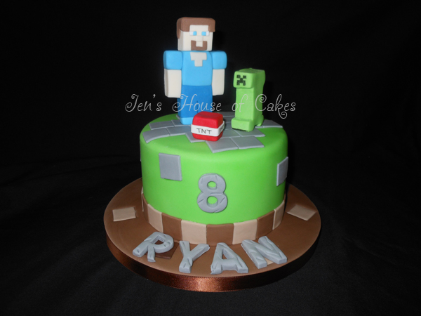 Minecraft Birthday Cake