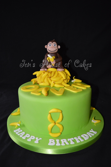 Monkey & Bananas Birthday Cake
