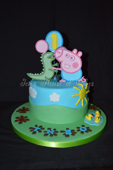 Peppa & George Birthday Cake