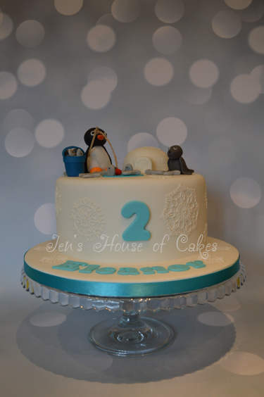 Pingu Birthday Cake