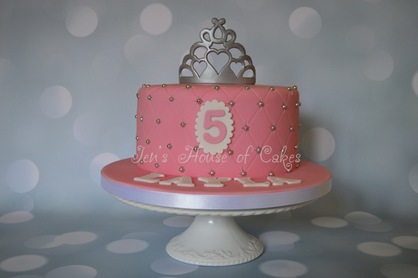 Princess Birthday Cake with Edible Tiara