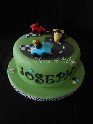 Race Track Birthday Cake