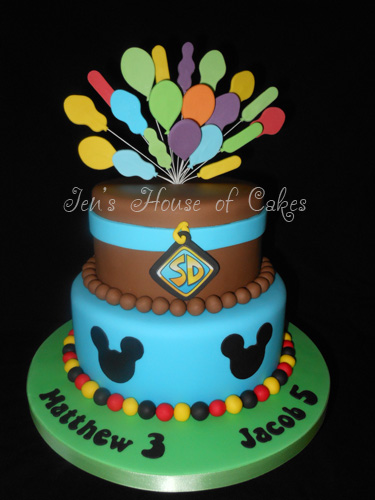 Scooby Doo & Mickey Mouse Cake