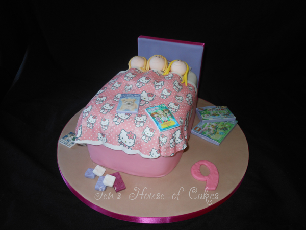 Sleepover Birthday Cake (matching birthday girl's room)