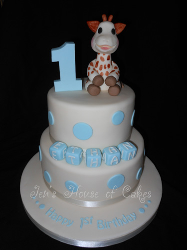 Sophie le Giraffe Birthday Cake