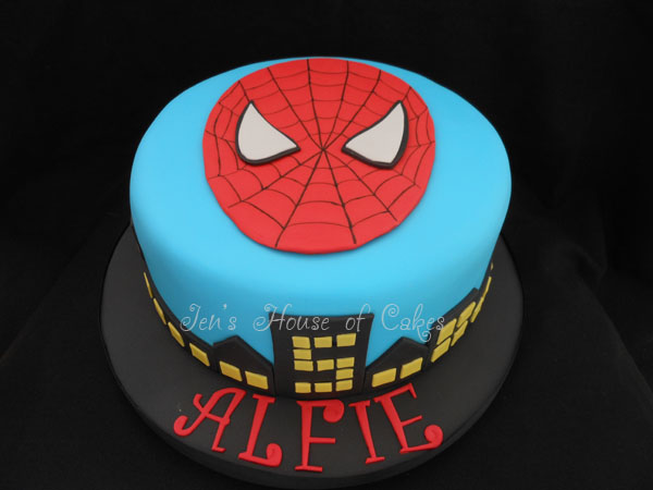 Spiderman Birthday Cake