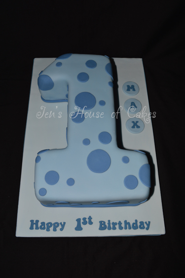 Shaped Number 1 Cake