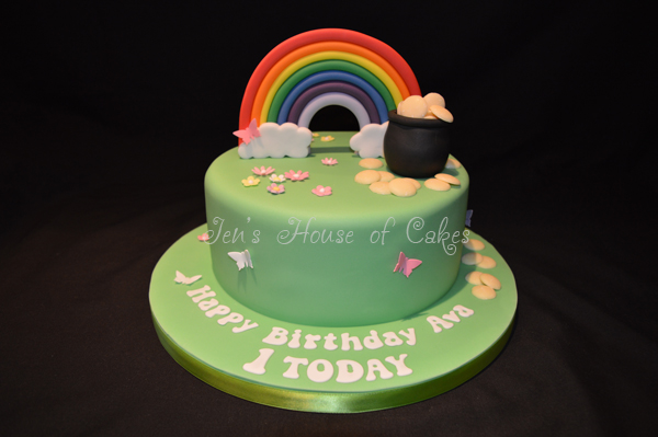 St Patricks Day 1st Birthday Cake