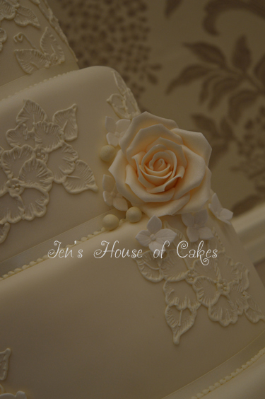 Embroidered Cake Close Up