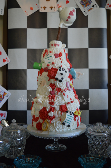 Alice in Wonderland Gravity Cake