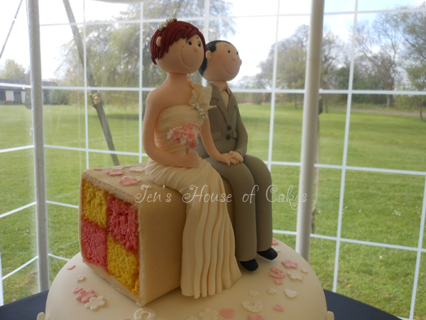 Bride & Groom Sitting ontop Battenburg