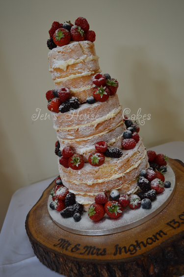 Naked Fruit Trimmed Cake