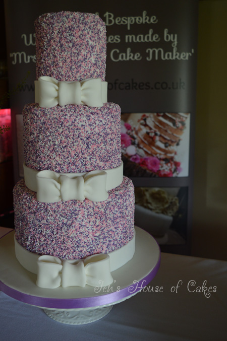 Sprinkles & Bows Wedding Cake